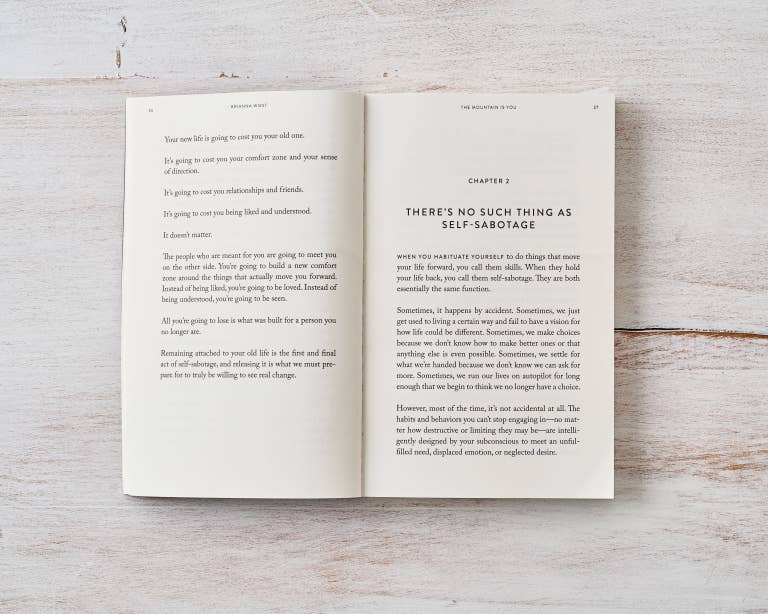 The Mountain Is You - book - Dear John