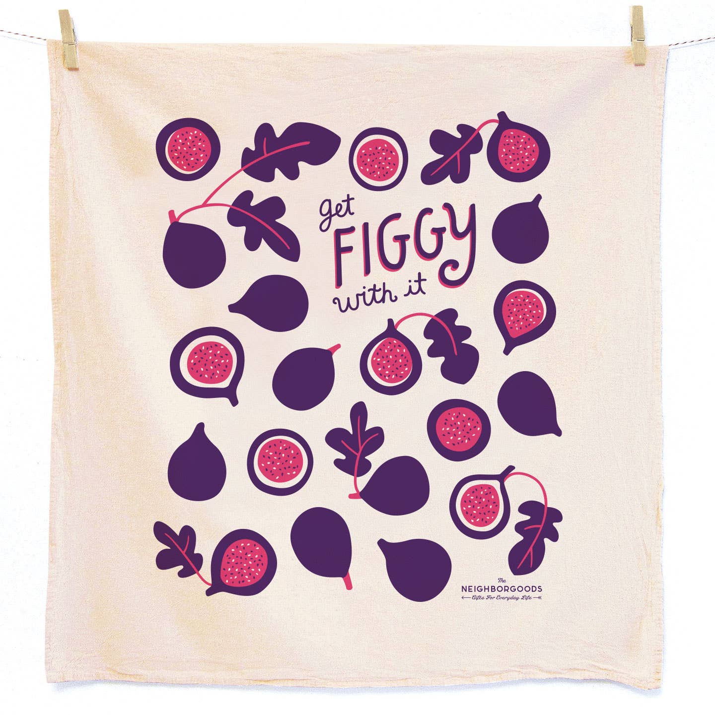 The Neighborgoods - FIGS + OLIVES (Fig, Olive) - Tea Towel Set oF 2 - Dear John