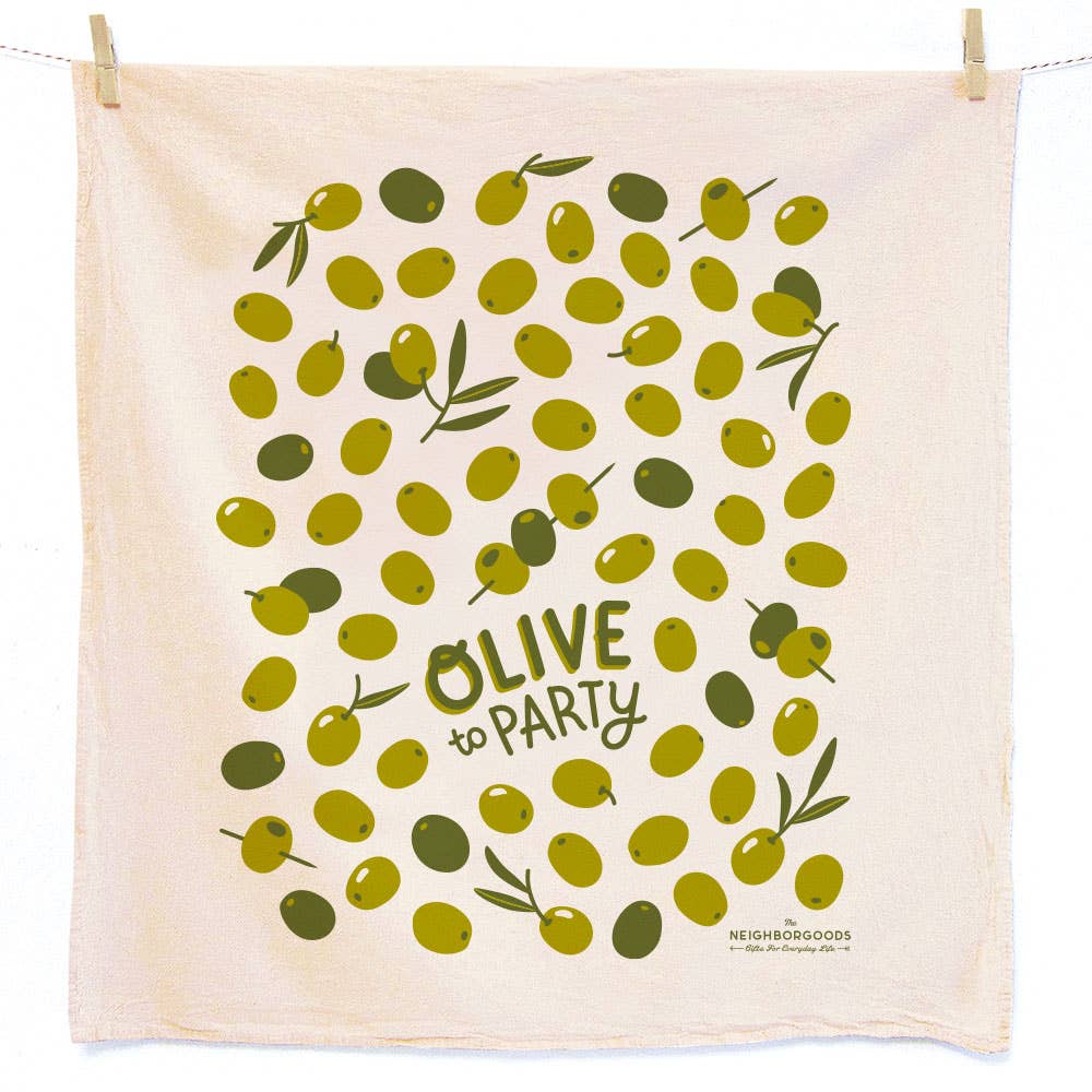 The Neighborgoods - FIGS + OLIVES (Fig, Olive) - Tea Towel Set oF 2 - Dear John