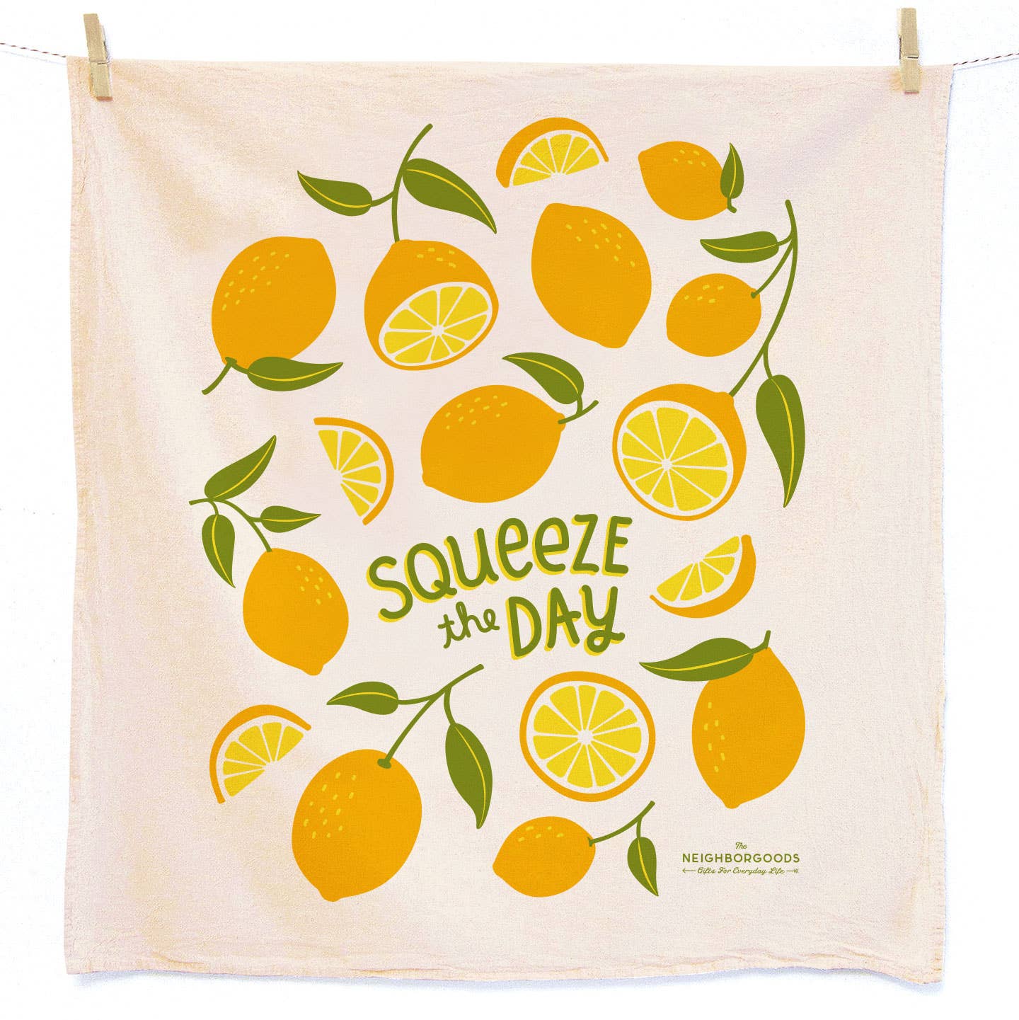 The Neighborgoods - FRESH OYSTERS (Oyster, Lemon) - Tea Towel Set of 2 - Dear John