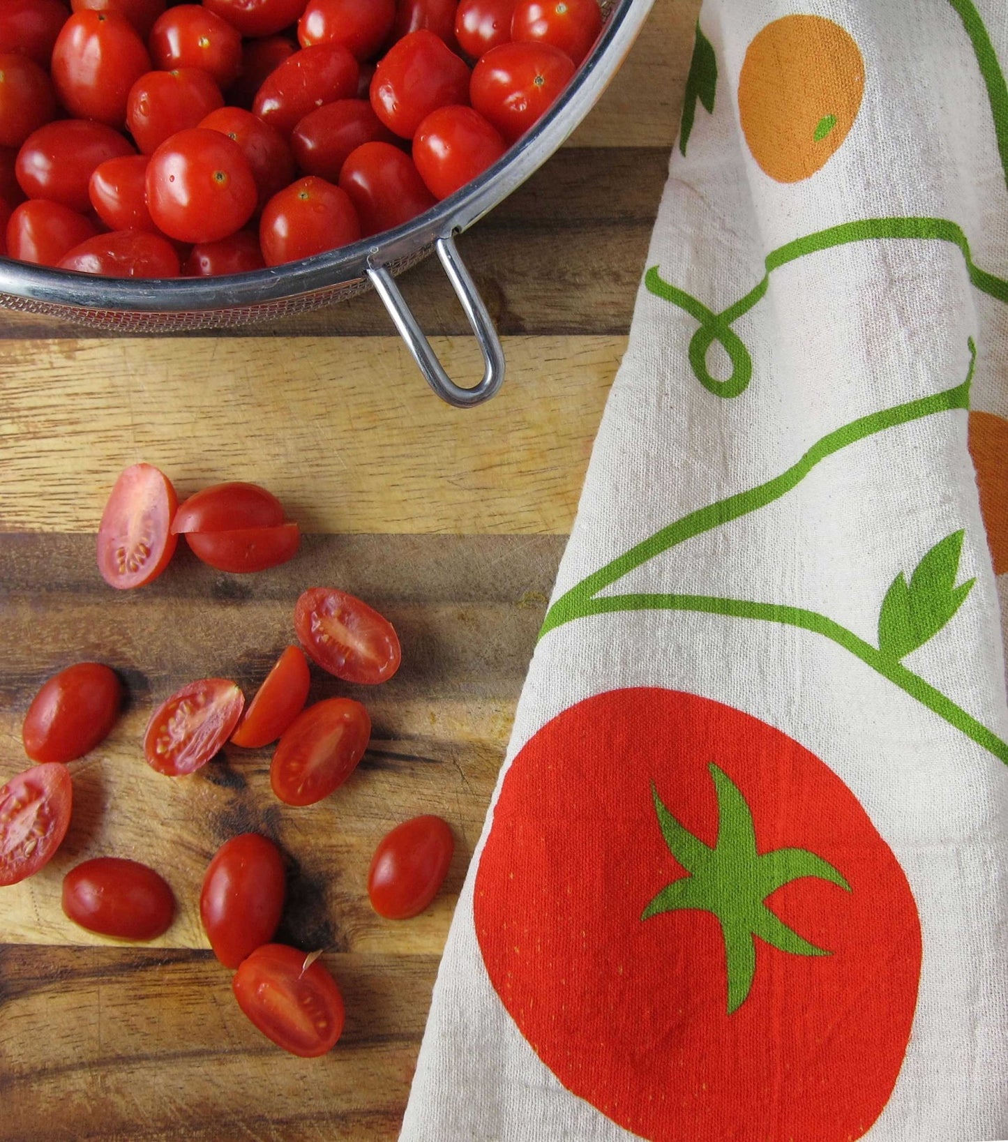 The Neighborgoods - TOMATO BASIL (Tomato, Basil) - Tea Towel Set of 2 - Dear John