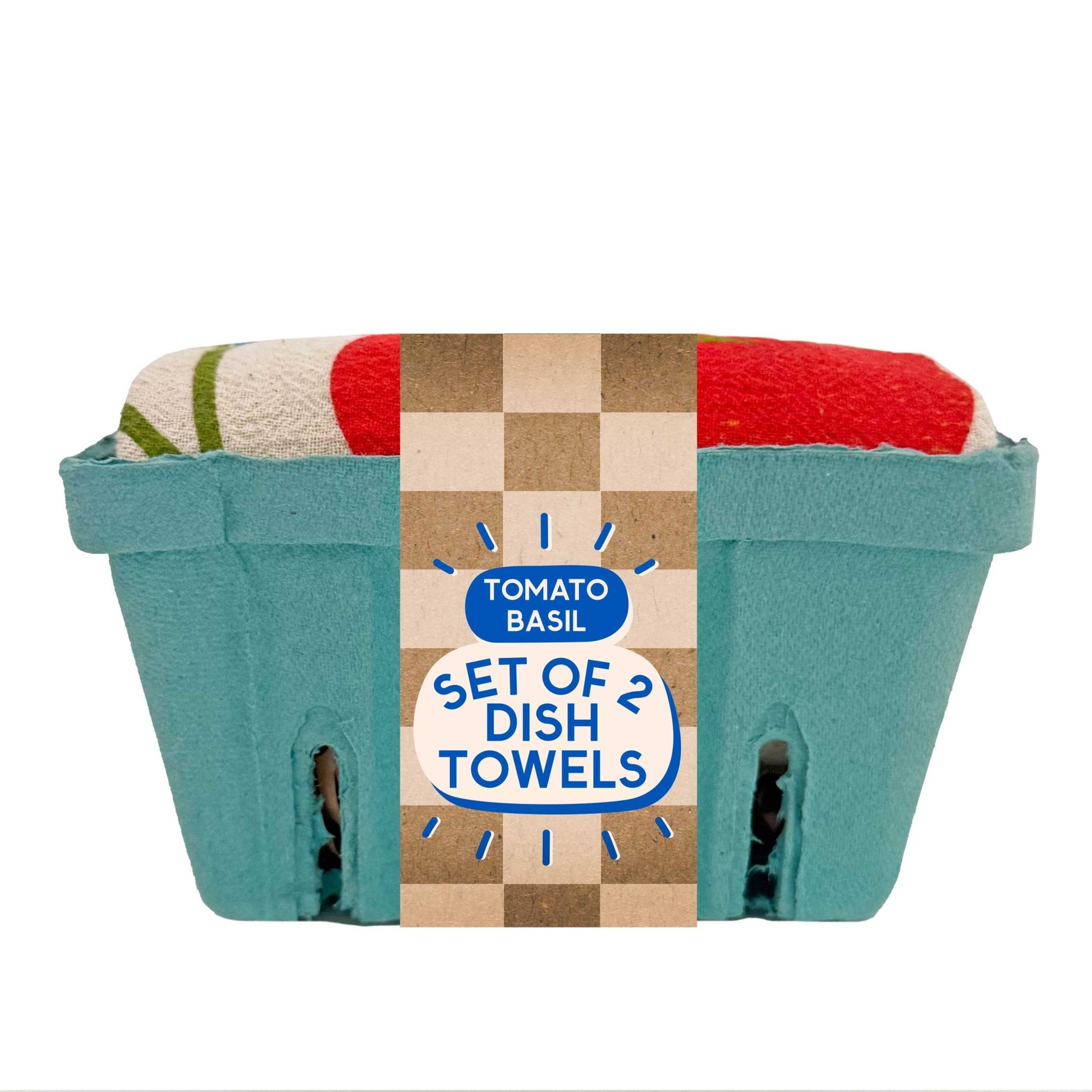 The Neighborgoods - TOMATO BASIL (Tomato, Basil) - Tea Towel Set of 2 - Dear John