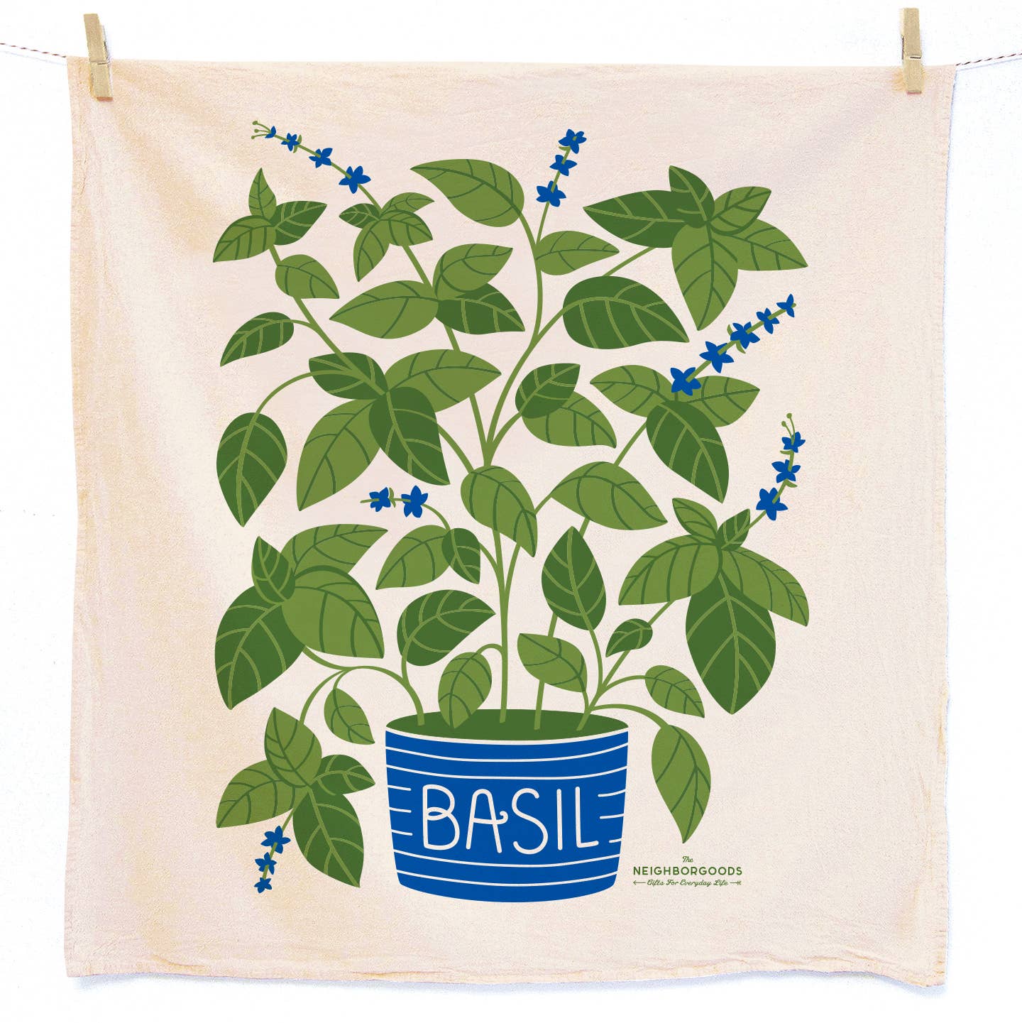 The Neighborgoods - TOMATO BASIL (Tomato, Basil) - Tea Towel Set of 2 - Dear John