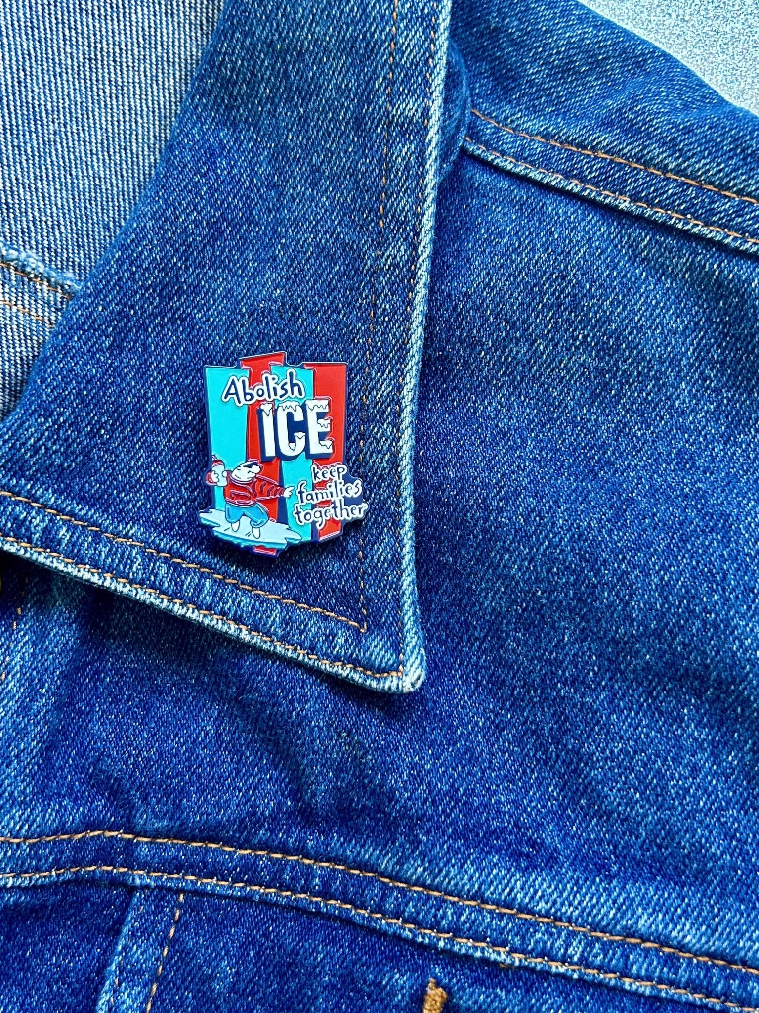 The Peach Fuzz - Abolish ICE Enamel Pin - Dear John