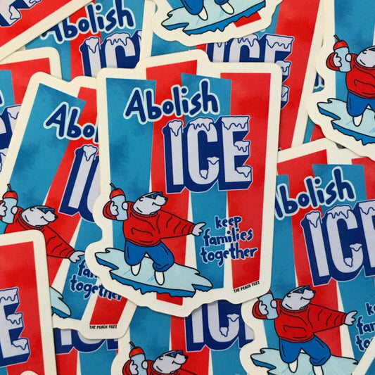 The Peach Fuzz - Abolish ICE Sticker - Dear John