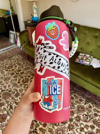 The Peach Fuzz - Abolish ICE Sticker - Dear John