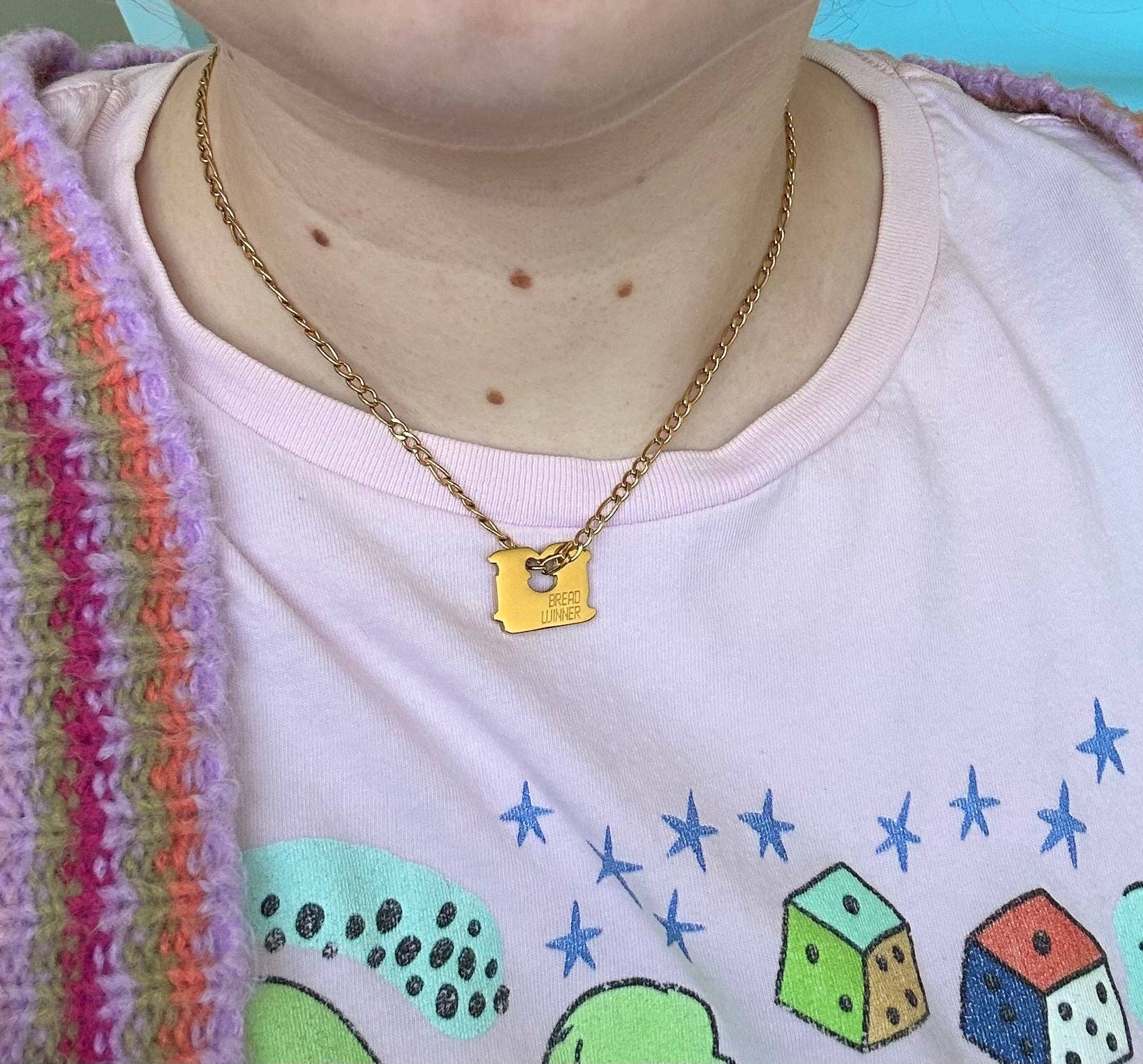 The Peach Fuzz - Bread Winner Necklace - Dear John