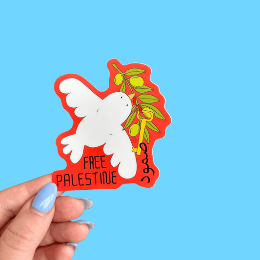 The Peach Fuzz - Free Palestine Sticker - Dear John