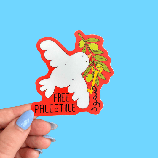 The Peach Fuzz - Free Palestine Sticker - Dear John