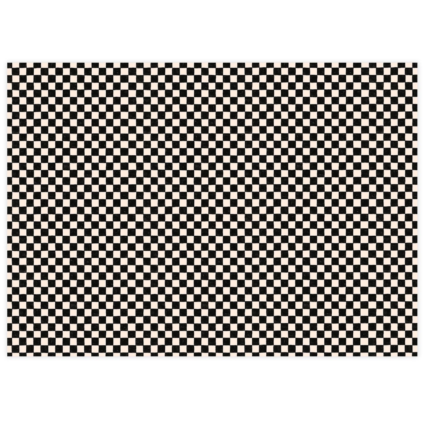 The Social Type - Black Checker Tissue Paper - Dear John