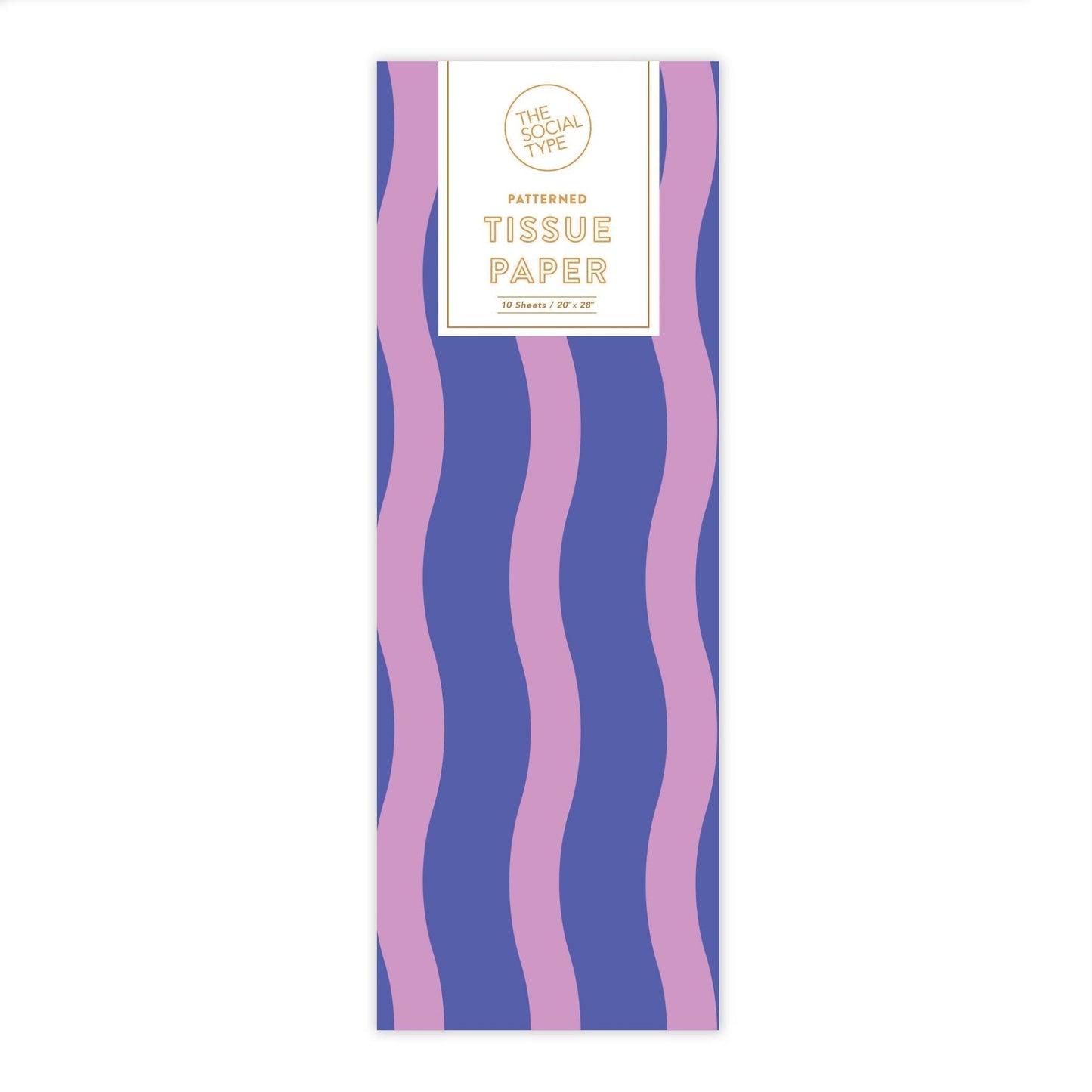 The Social Type - Grape Jelly - Fussy Stripe Tissue Paper - Dear John