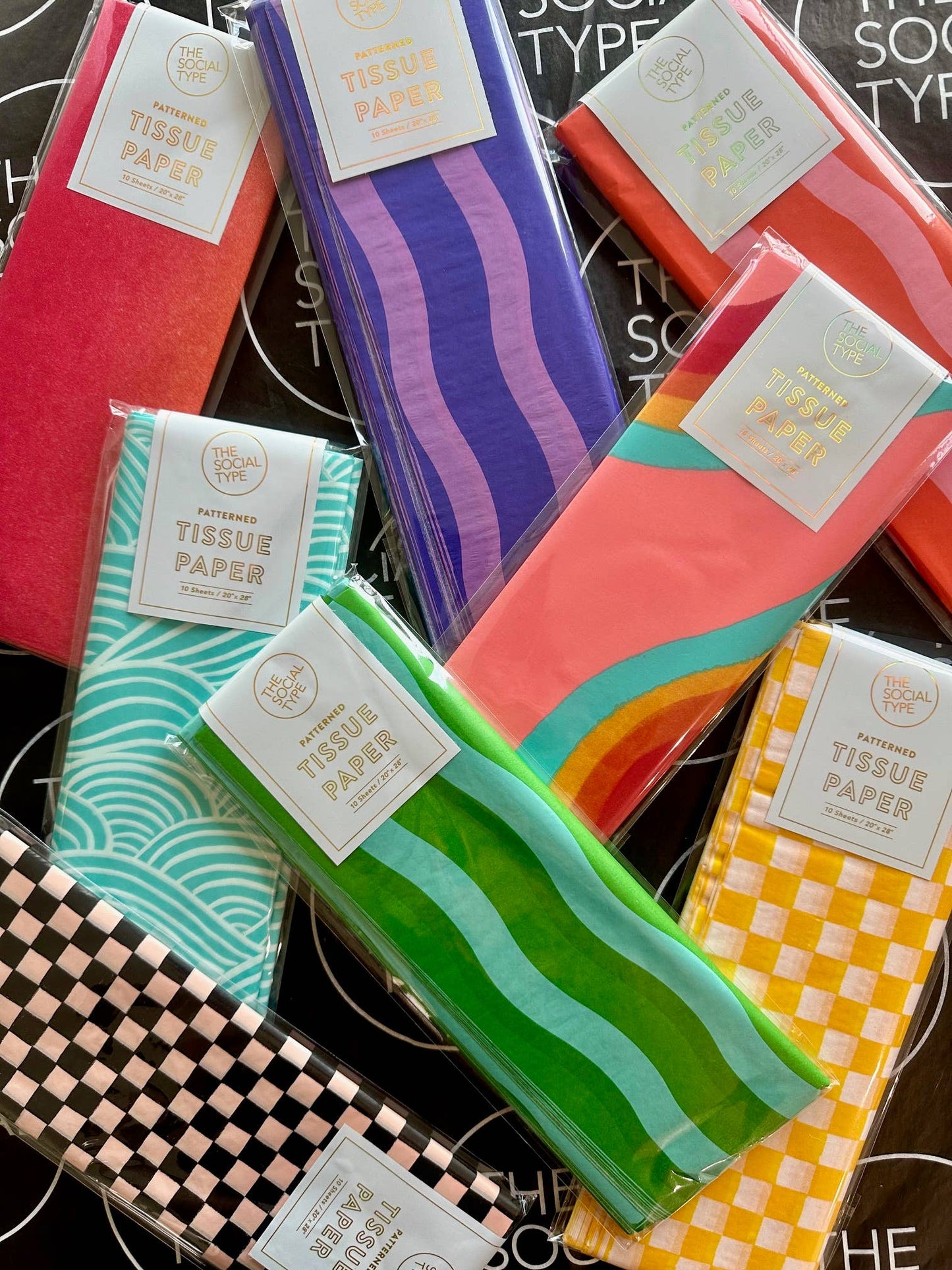 The Social Type - Rainbow Ribbon Tissue Paper - Dear John