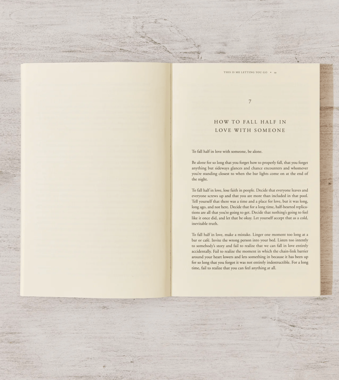 This Is Me Letting You Go - book - Dear John
