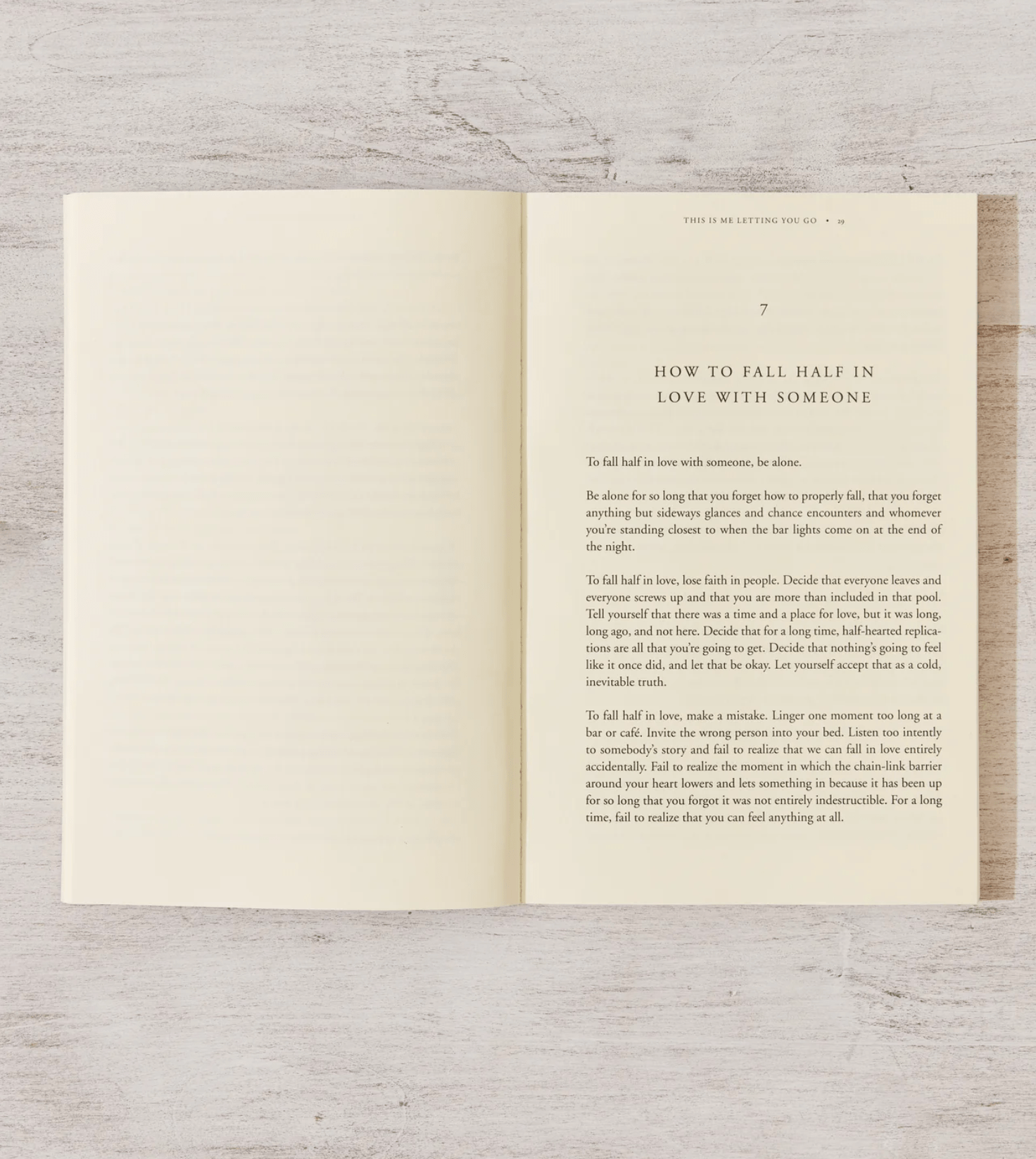 This Is Me Letting You Go - book - Dear John