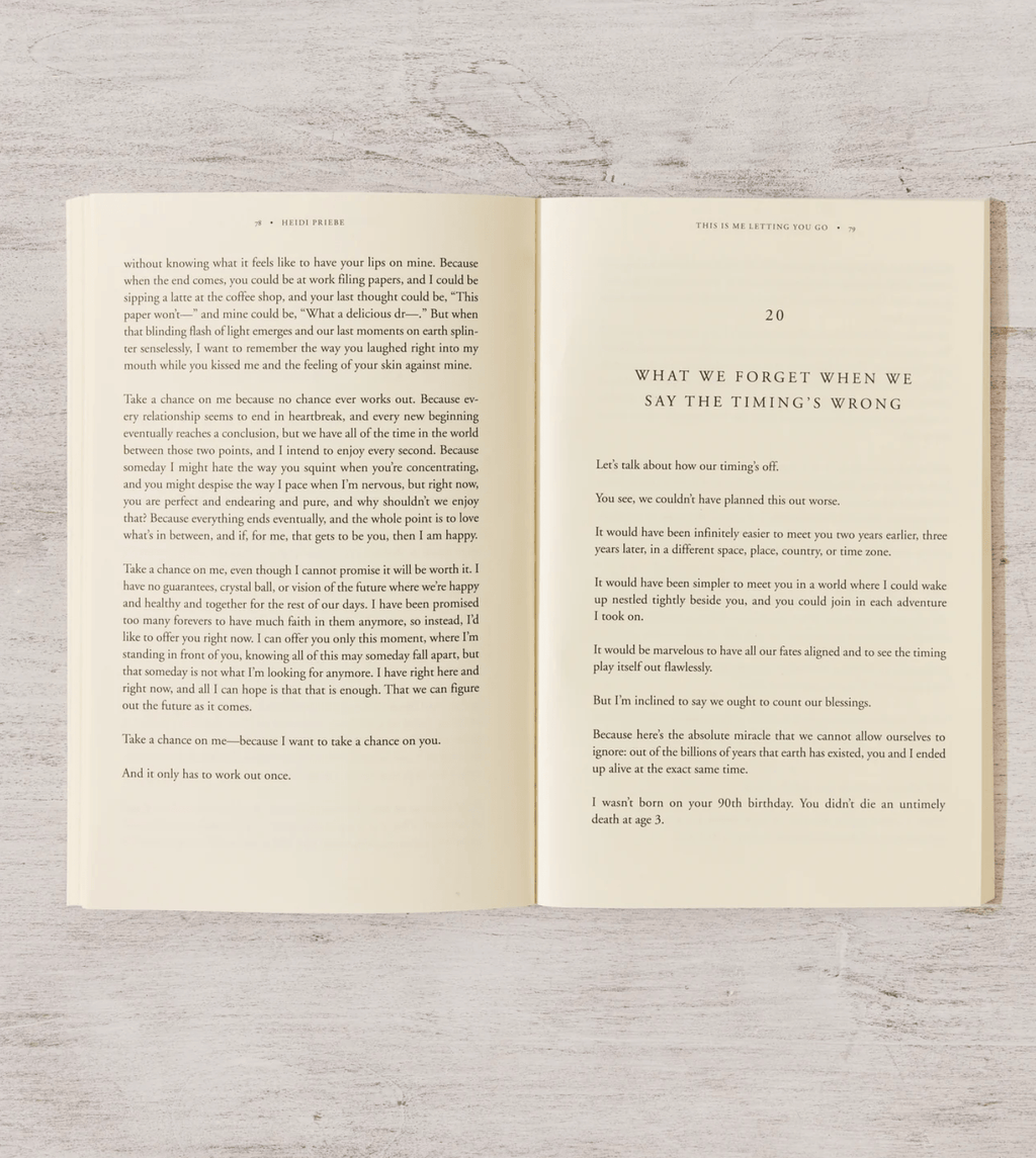 This Is Me Letting You Go - book - Dear John