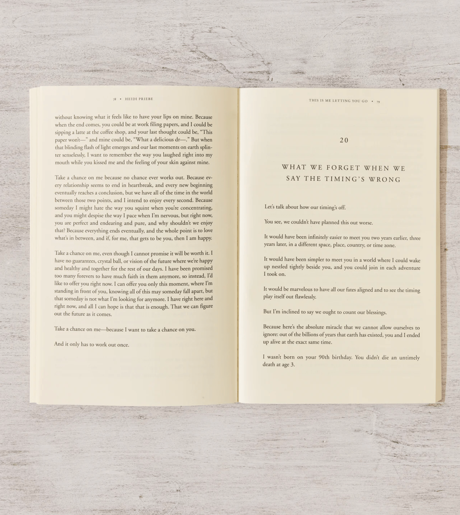 This Is Me Letting You Go - book - Dear John