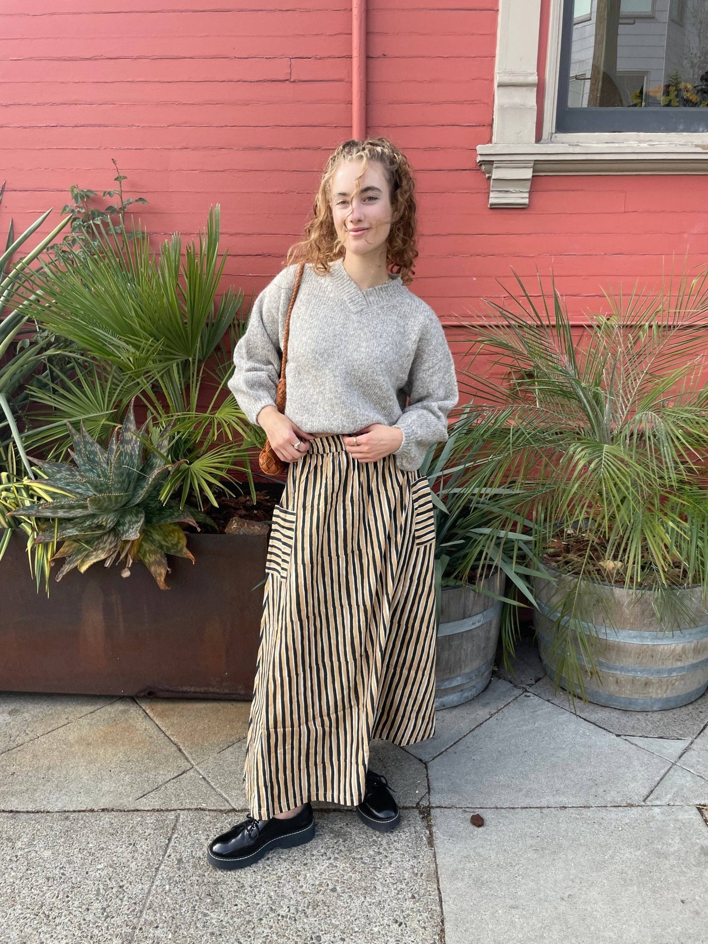 Tilda Skirt Black & Camel - Dear John