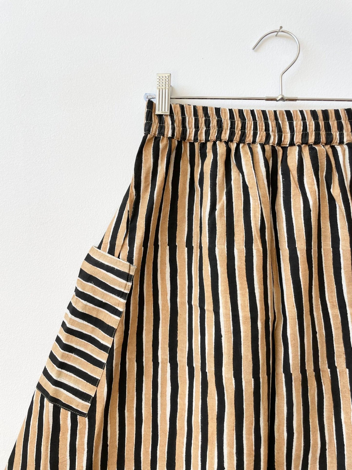 Tilda Skirt Black & Camel - Dear John