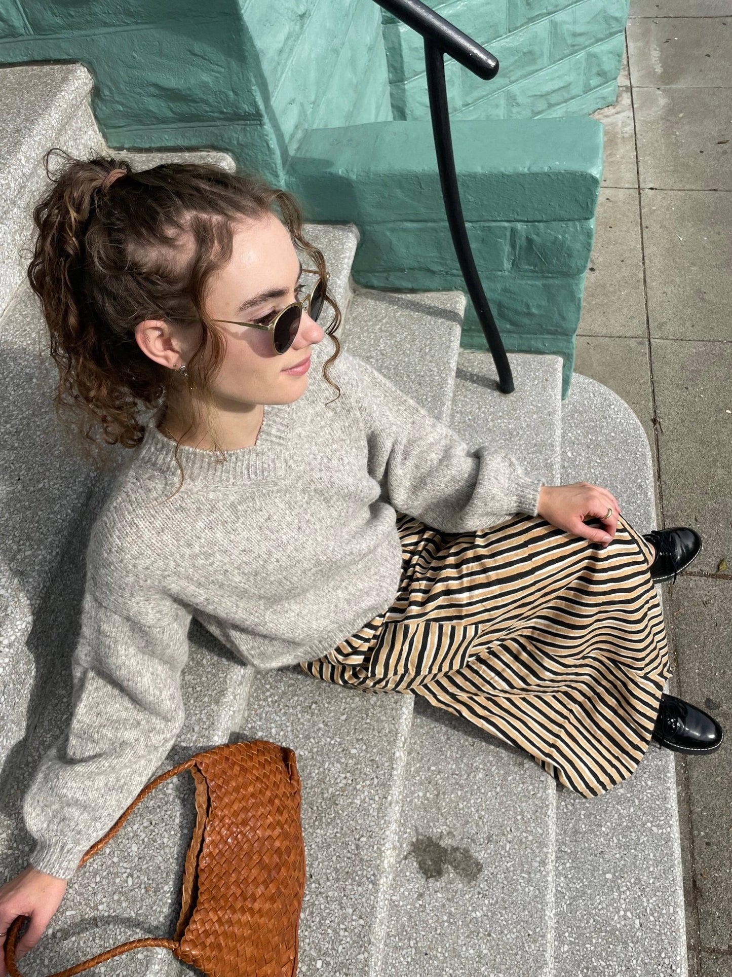 Tilda Skirt Black & Camel - Dear John