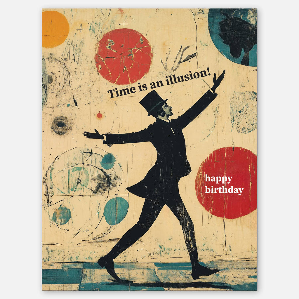 Time is an illusion - A2 greeting card - Dear John