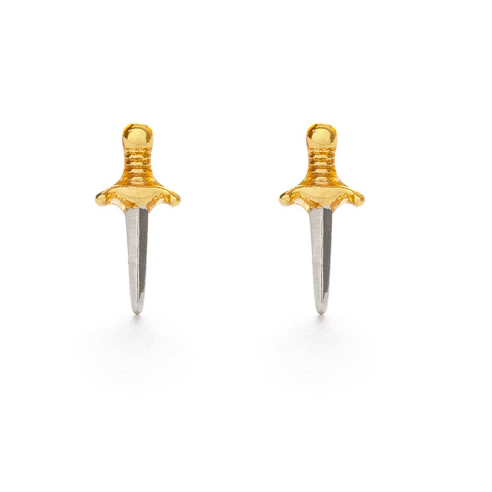 Tiny Dagger Stud Earrings - Dear John
