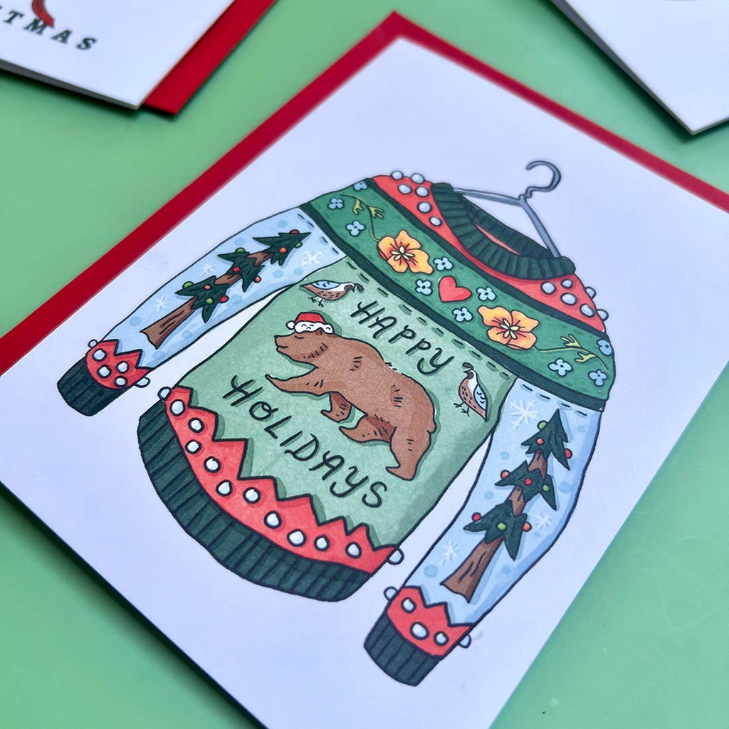 Ugly Sweater California Holiday Card - Dear John