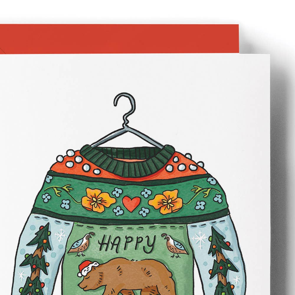 Ugly Sweater California Holiday Card - Dear John
