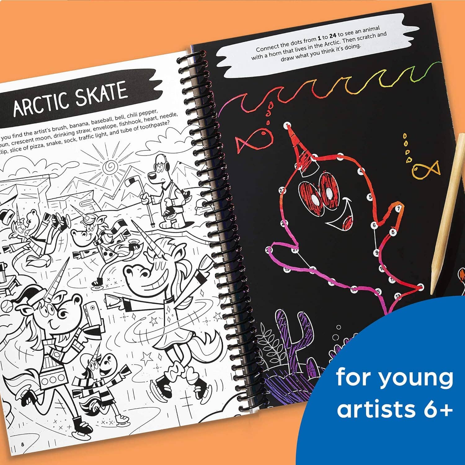 Unicorn Scratch & Solve Activity Book — Hidden Pictures Fun! - Dear John
