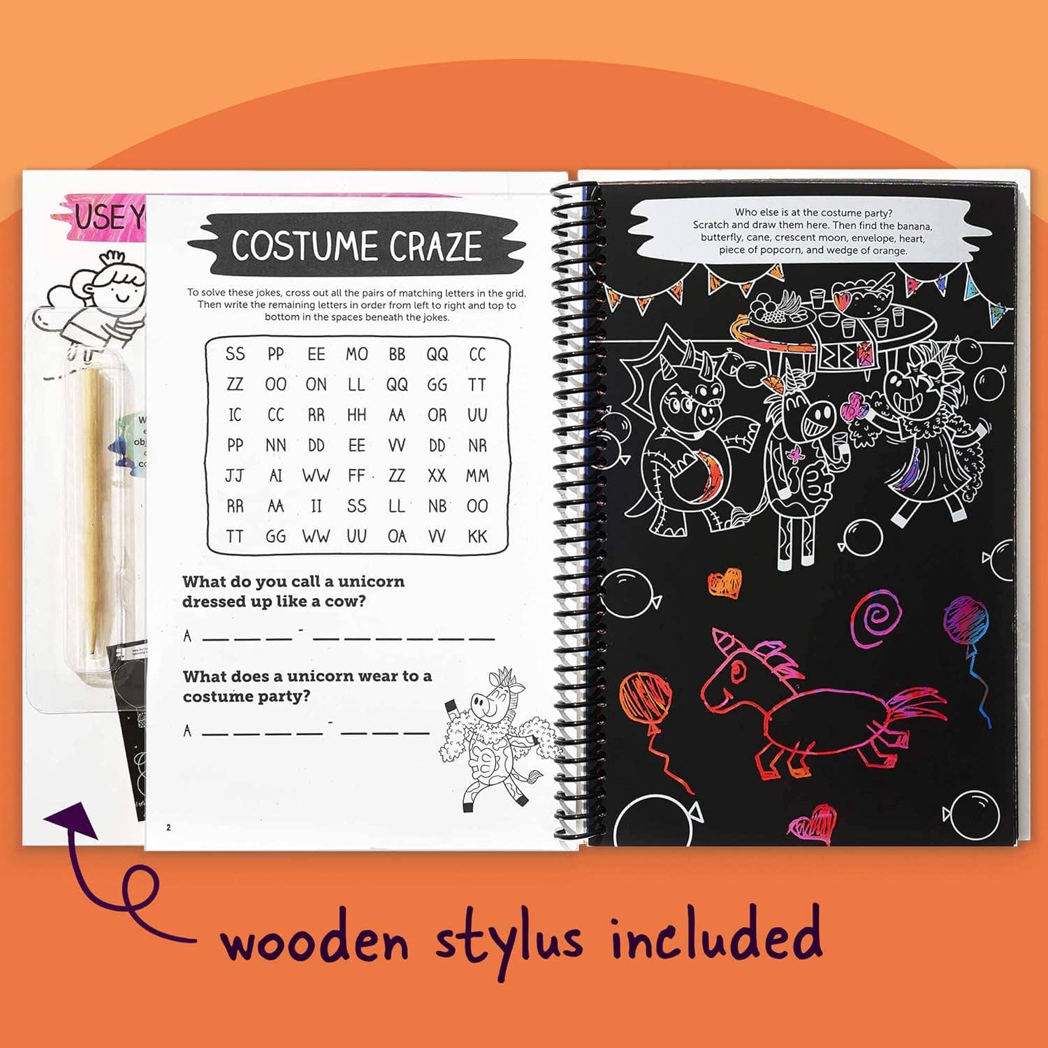 Unicorn Scratch & Solve Activity Book — Hidden Pictures Fun! - Dear John