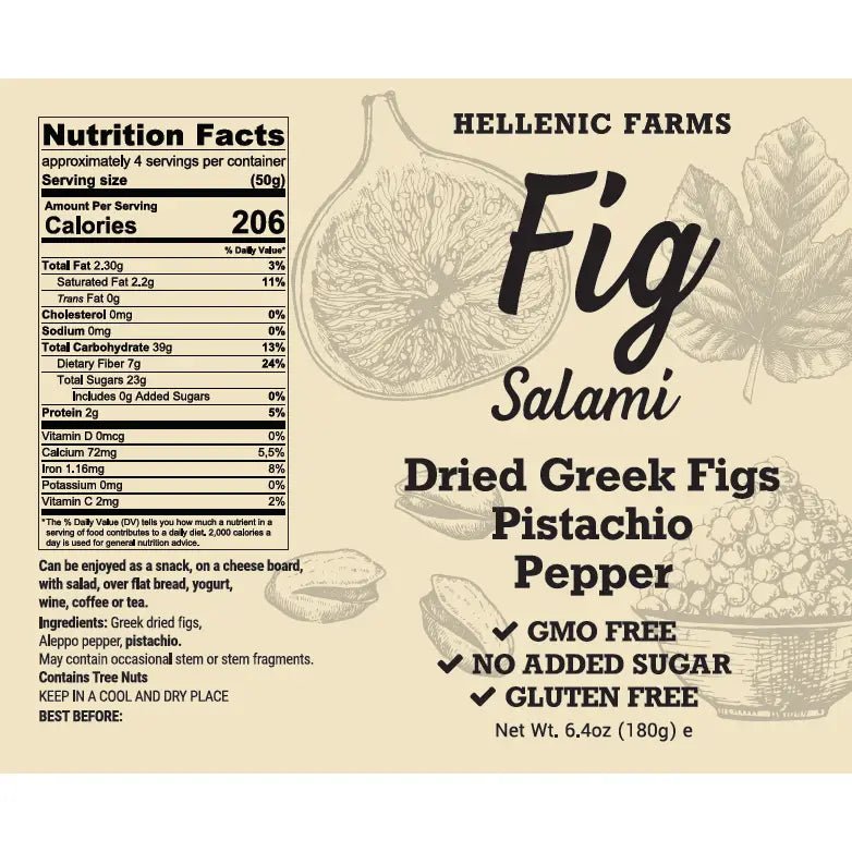 Vegan Fig Salami — Pistachio Pepper 🌱🌶️🥜 - Dear John