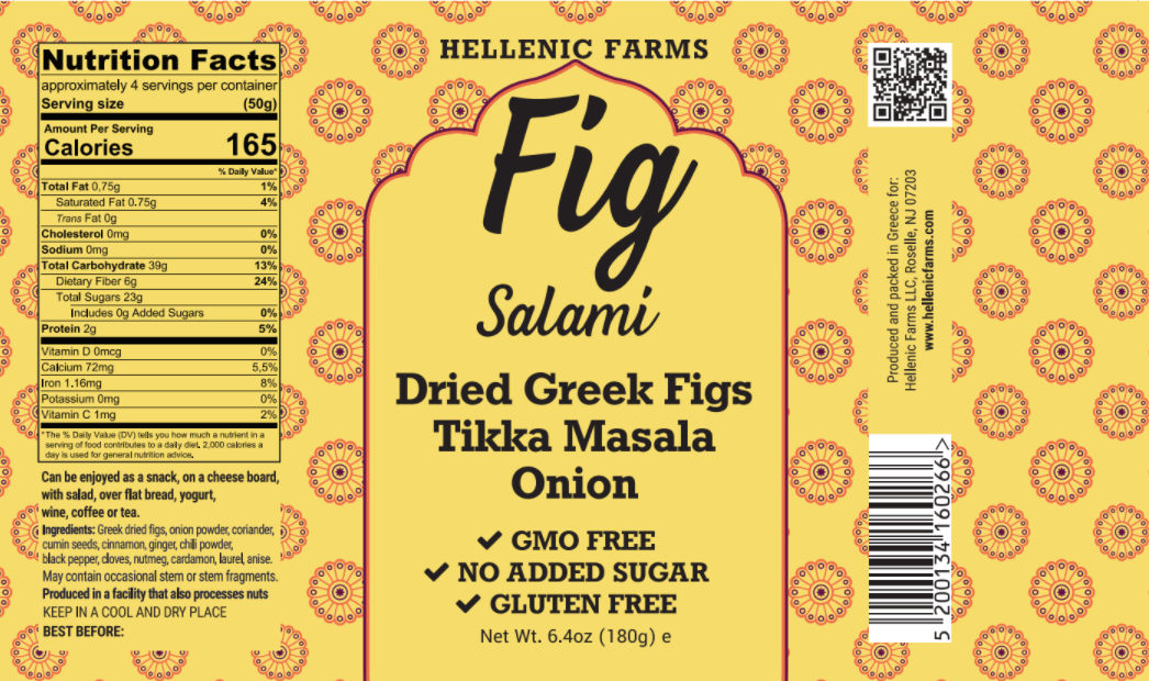 Vegan Fig Salami - Tikka Masala Onion - Dear John