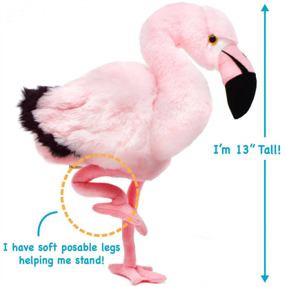 VIAHART Toy Co. - Fay The Flamingo | 13 Inch Stuffed Animal Plush - Dear John