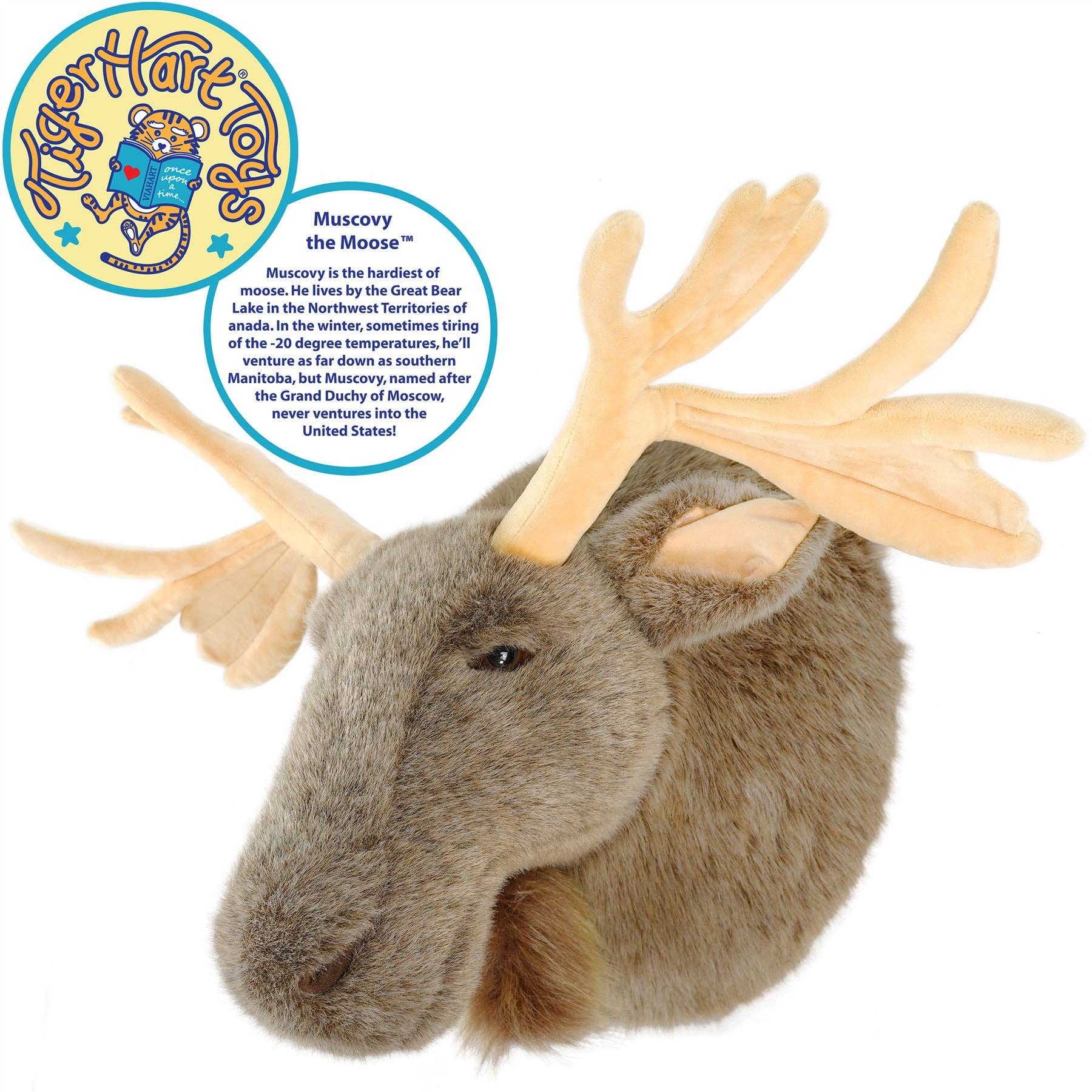 VIAHART Toy Co. - Muscovy The Moose | 19 Inch Stuffed Animal Plush | By TigerHart Toys - Dear John