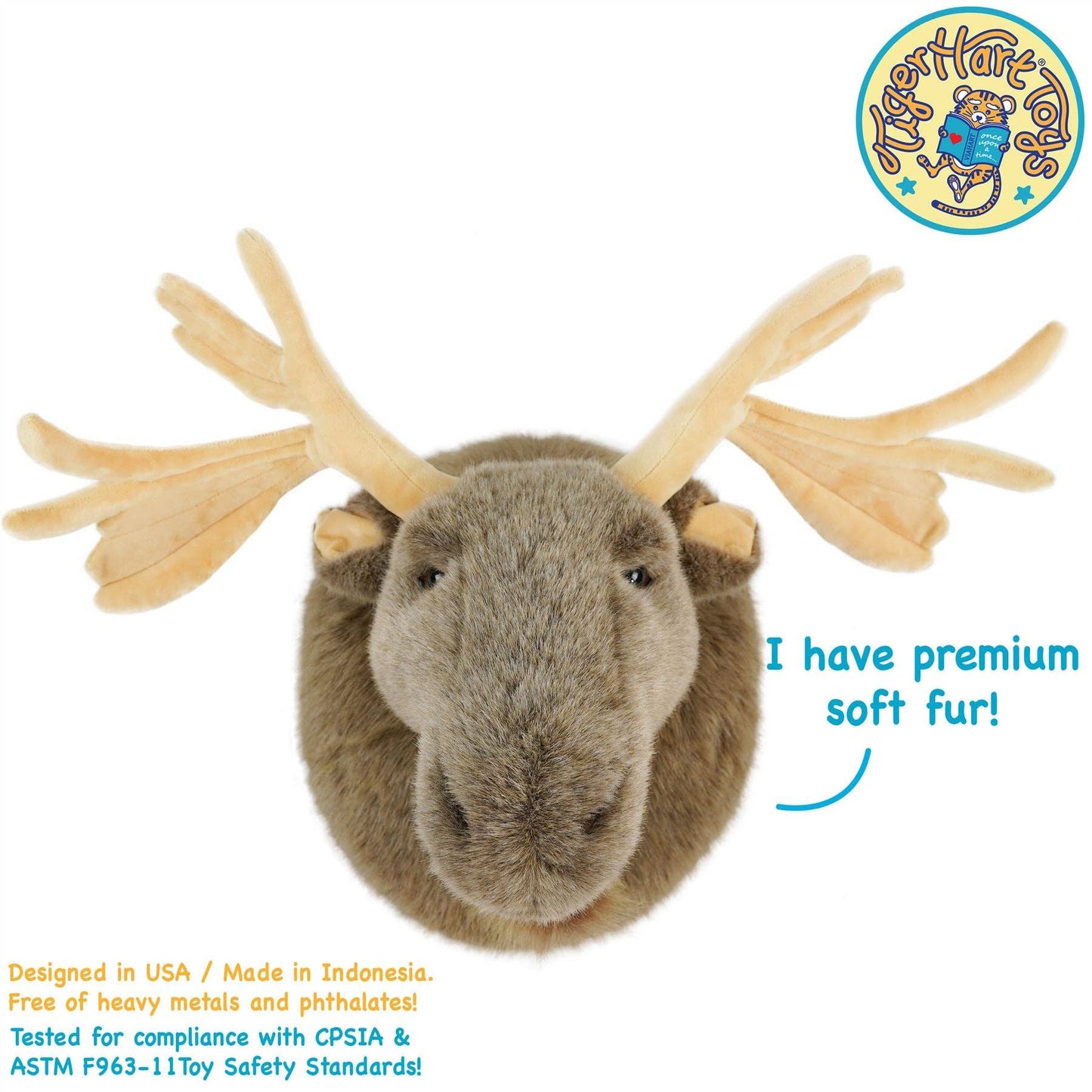 VIAHART Toy Co. - Muscovy The Moose | 19 Inch Stuffed Animal Plush | By TigerHart Toys - Dear John