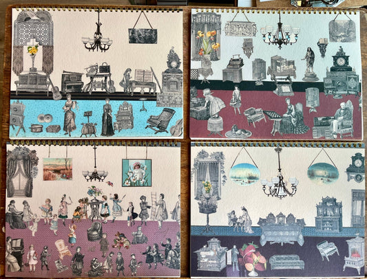 Victorian Collage Notebooks Style - Dear John