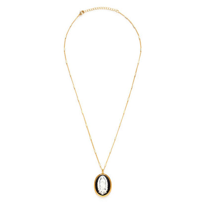 Virgin of Guadalupe Vintage Cameo Necklace - Dear John