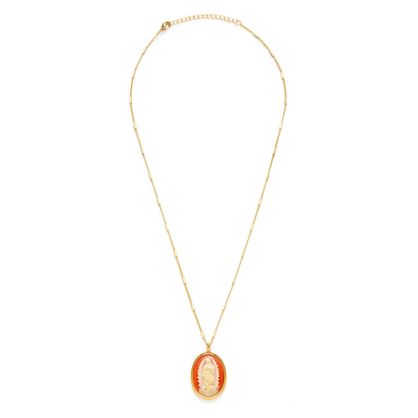 Virgin of Guadalupe Vintage Cameo Necklace - Dear John