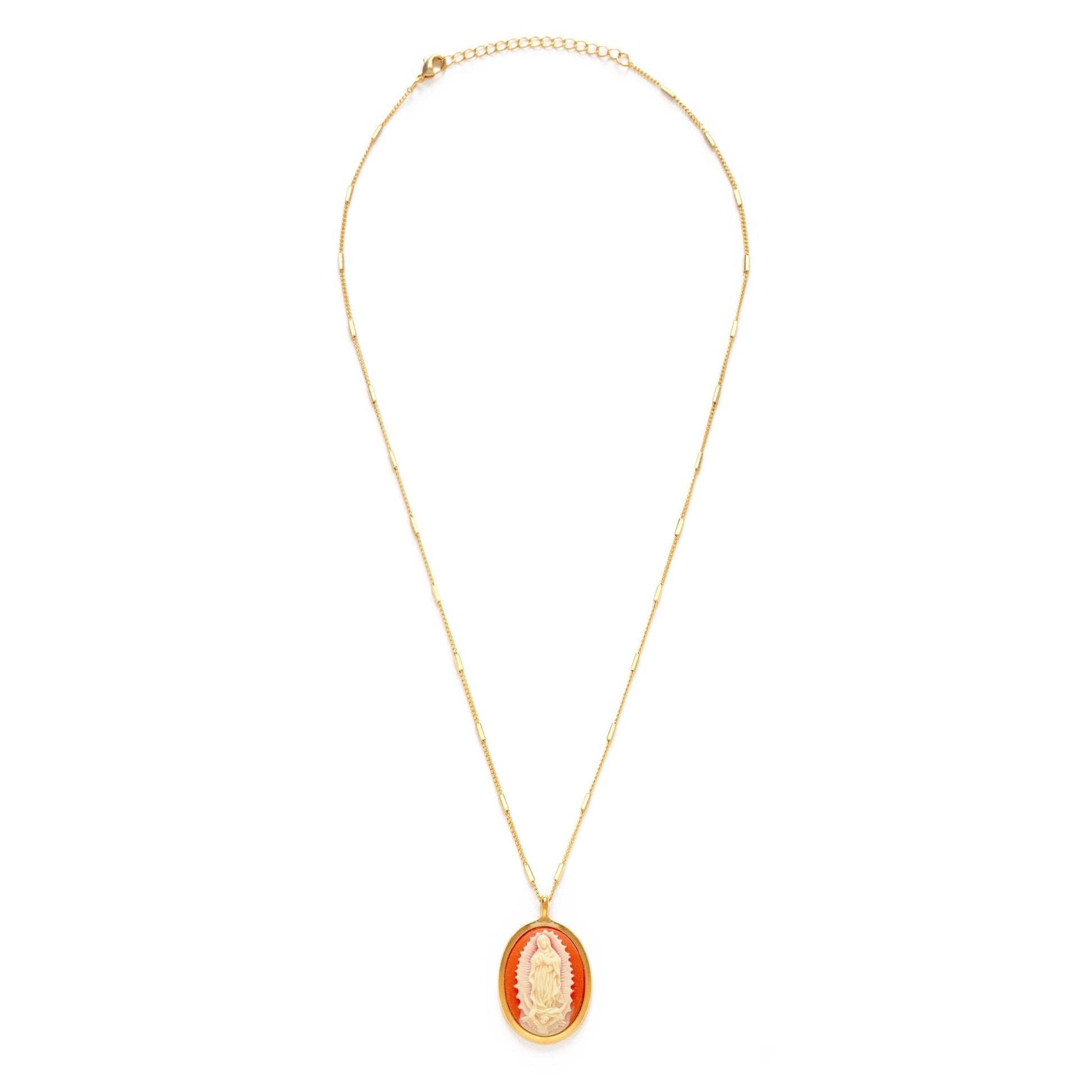 Virgin of Guadalupe Vintage Cameo Necklace - Dear John