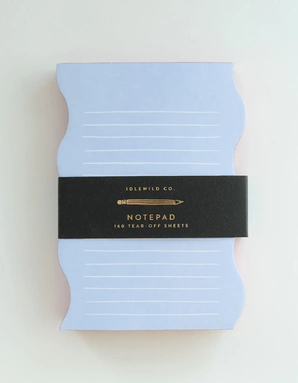 Wavy Shaped Notepad | Blue + Cranberry Edge - Dear John