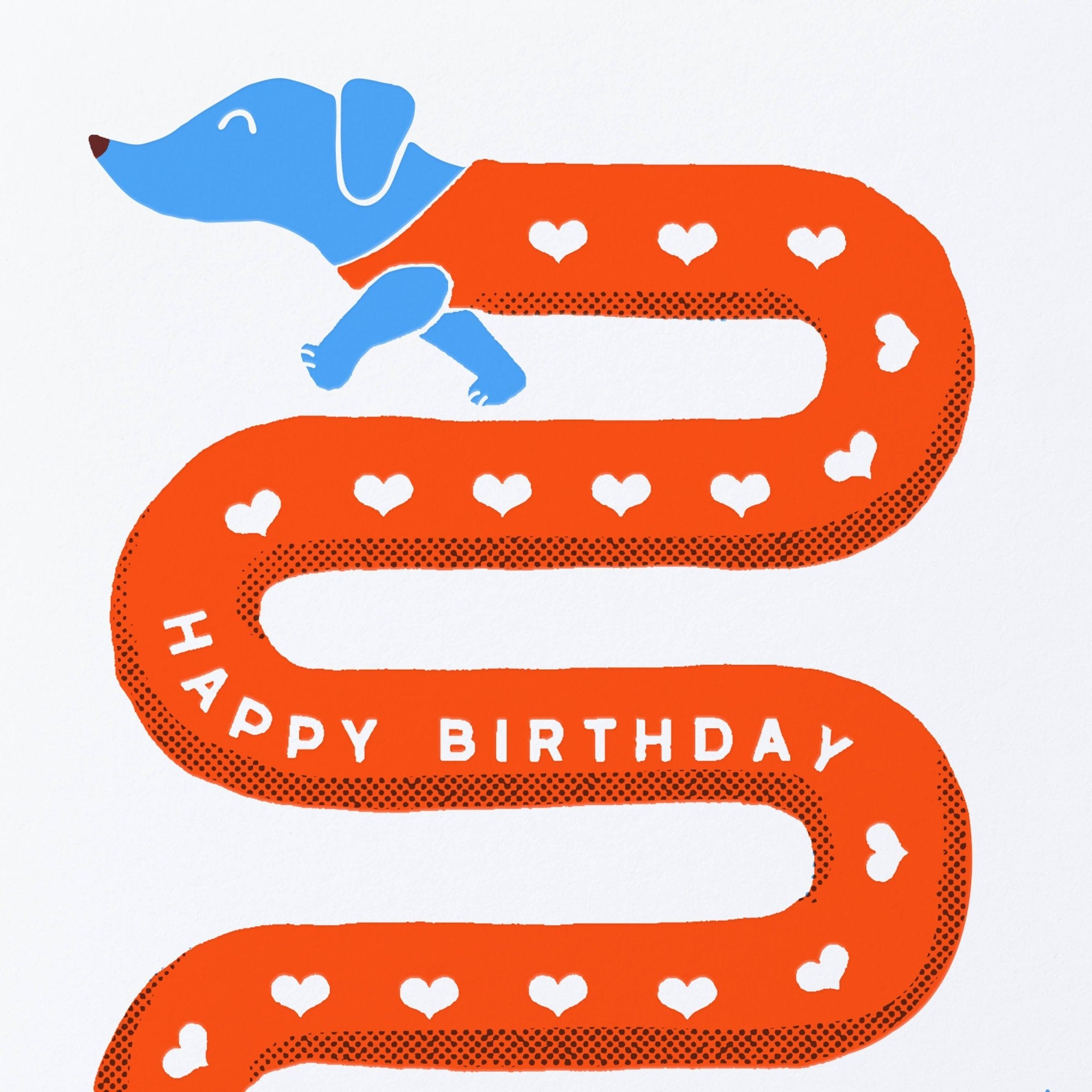Wiener Dog Birthday Greeting Card - Dear John