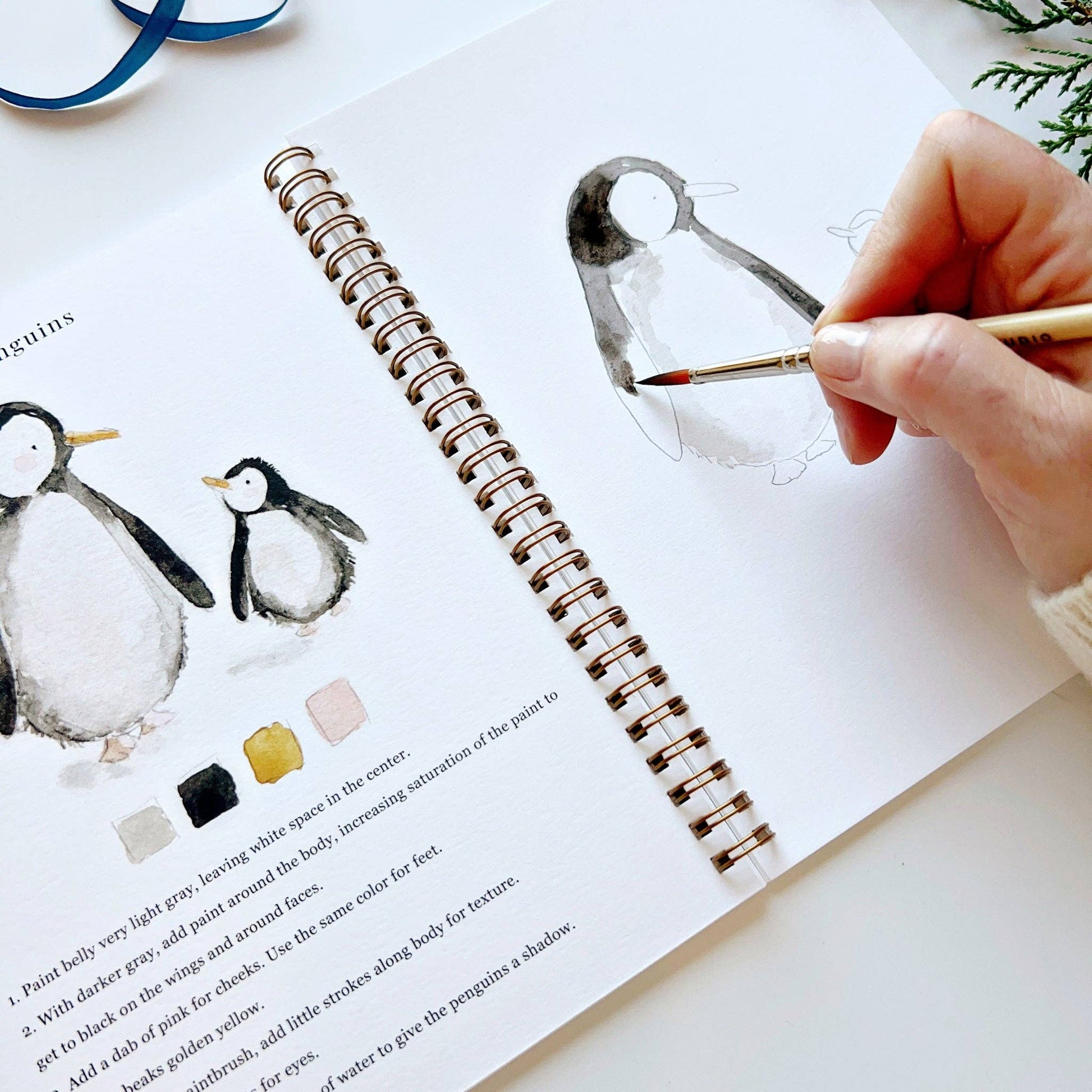 Winter watercolor workbook - Dear John
