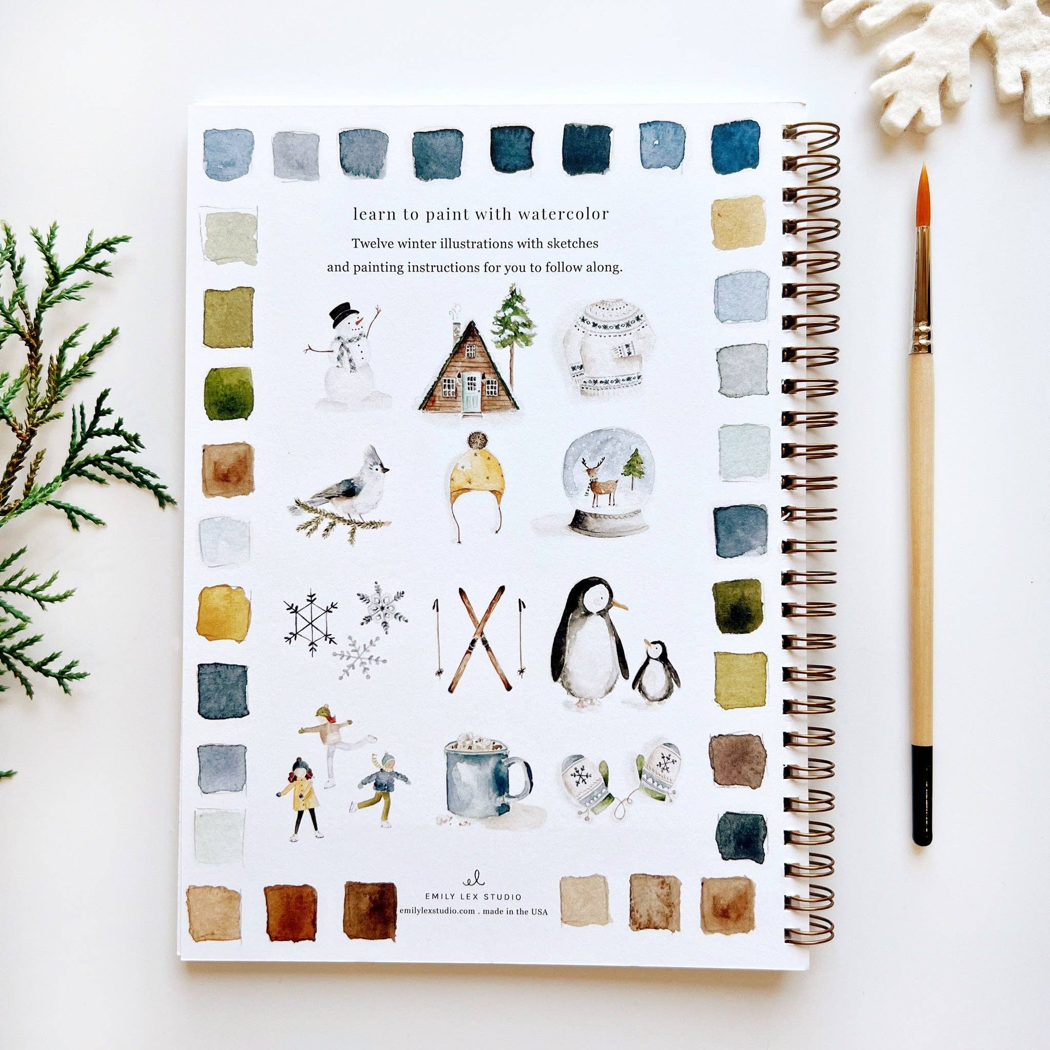 Winter watercolor workbook - Dear John