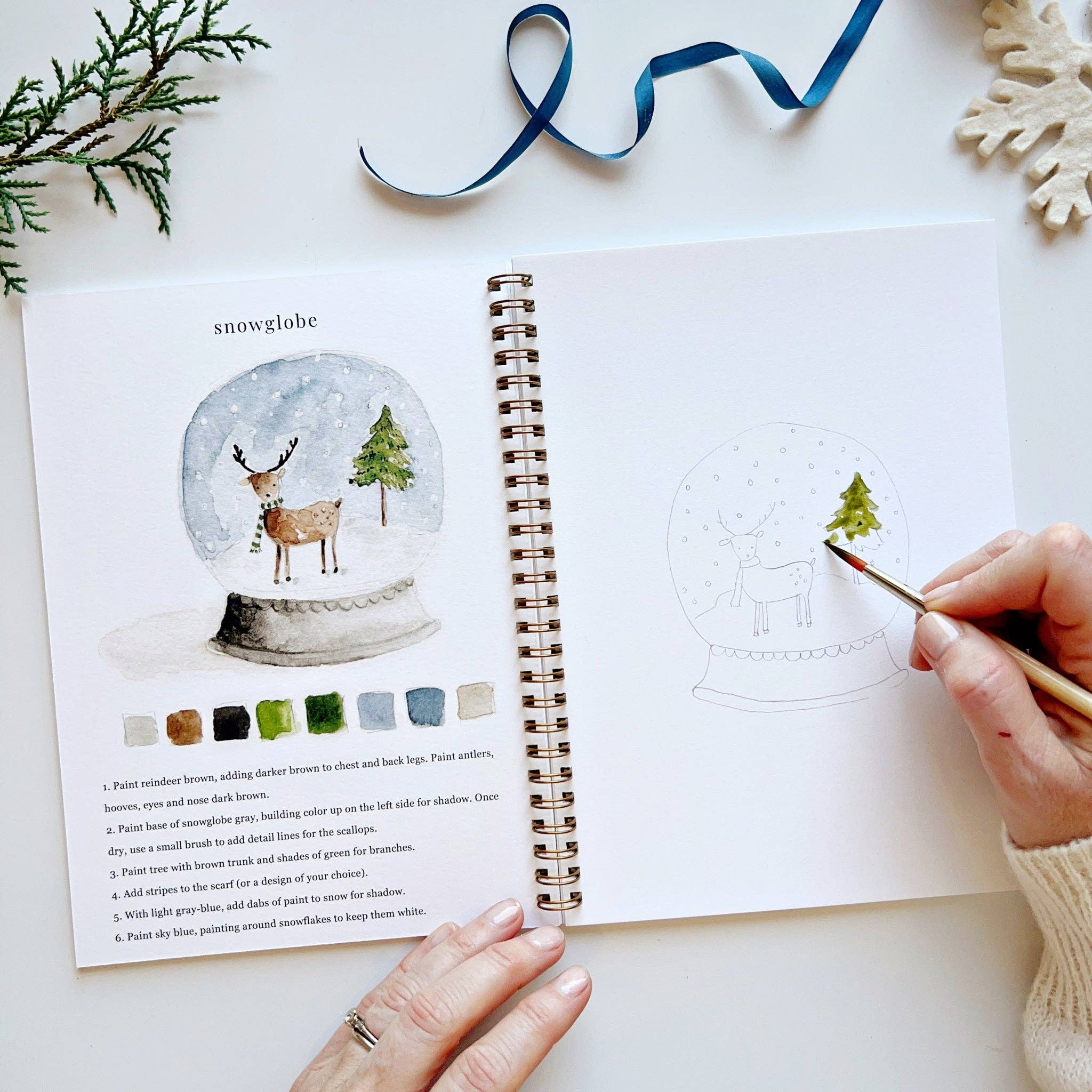Winter watercolor workbook - Dear John