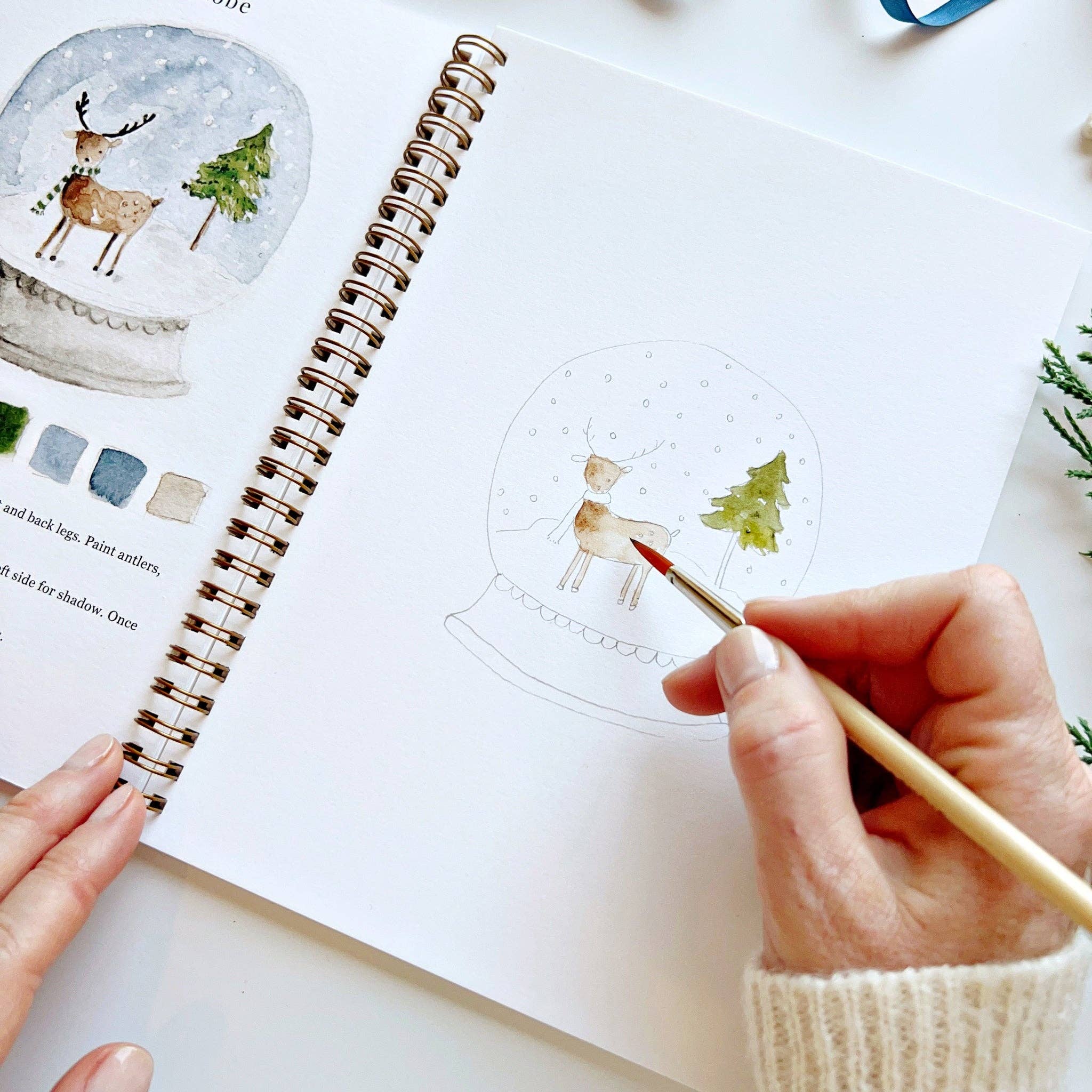 Winter watercolor workbook - Dear John