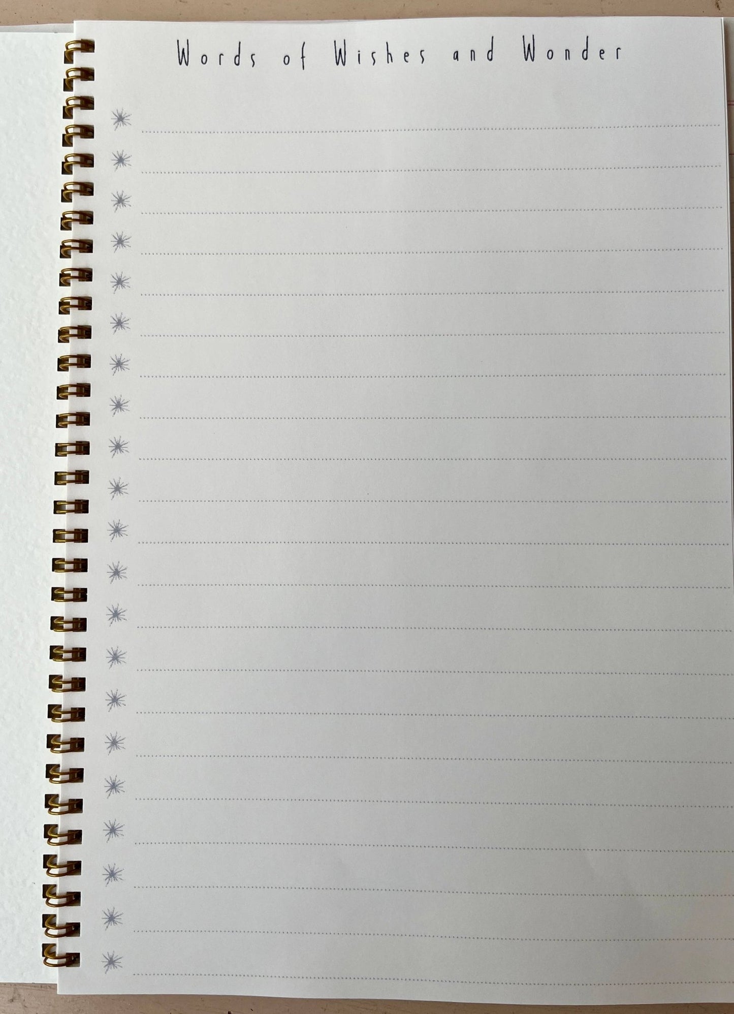 Wizards and Wishes Notebooks - Dear John