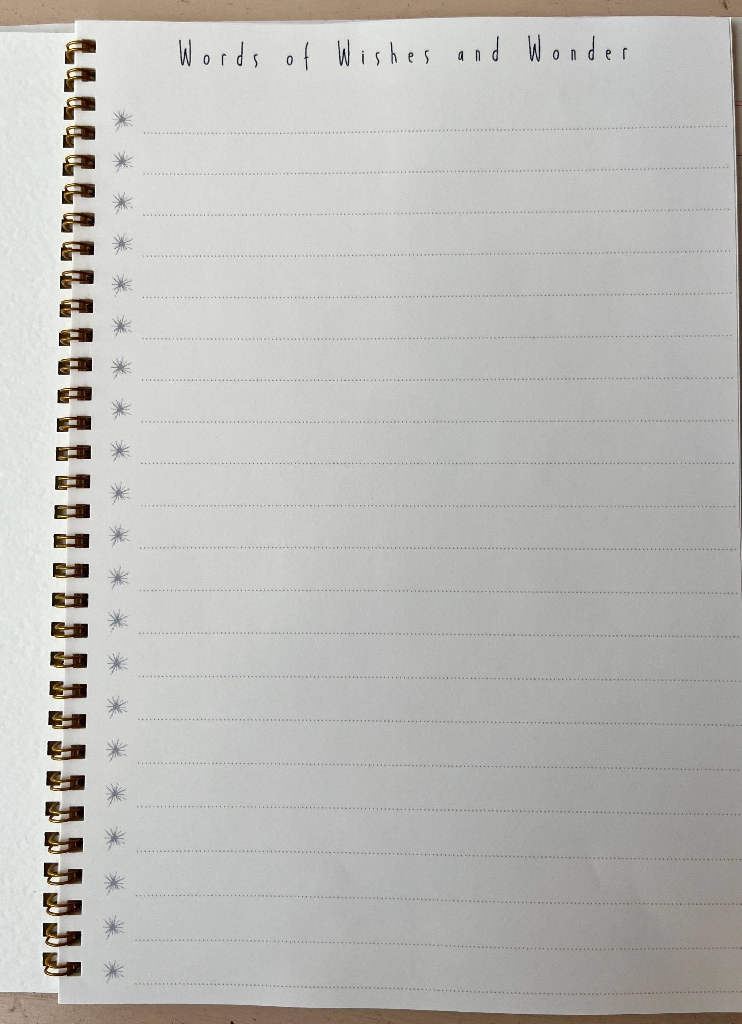 Wizards and Wishes Notebooks - Dear John