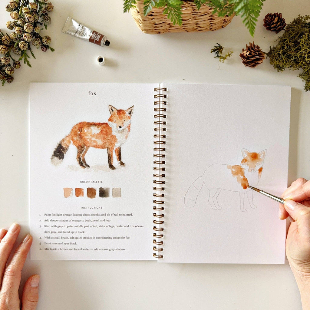 Woodland watercolor workbook - Dear John