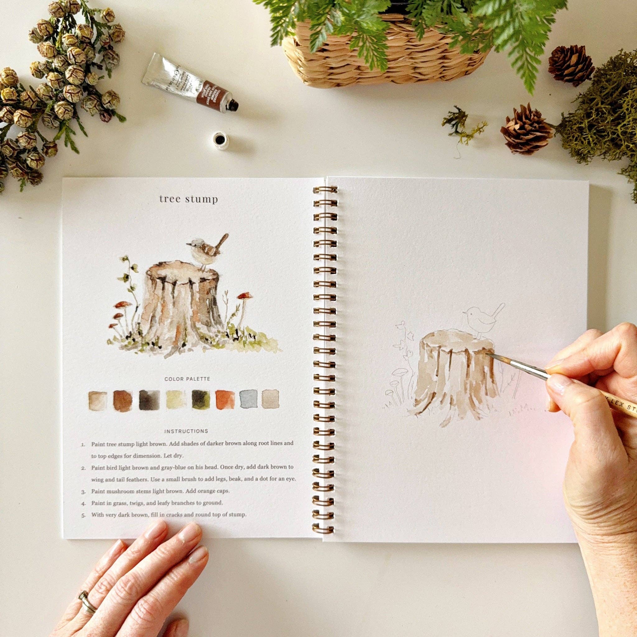 Woodland watercolor workbook - Dear John