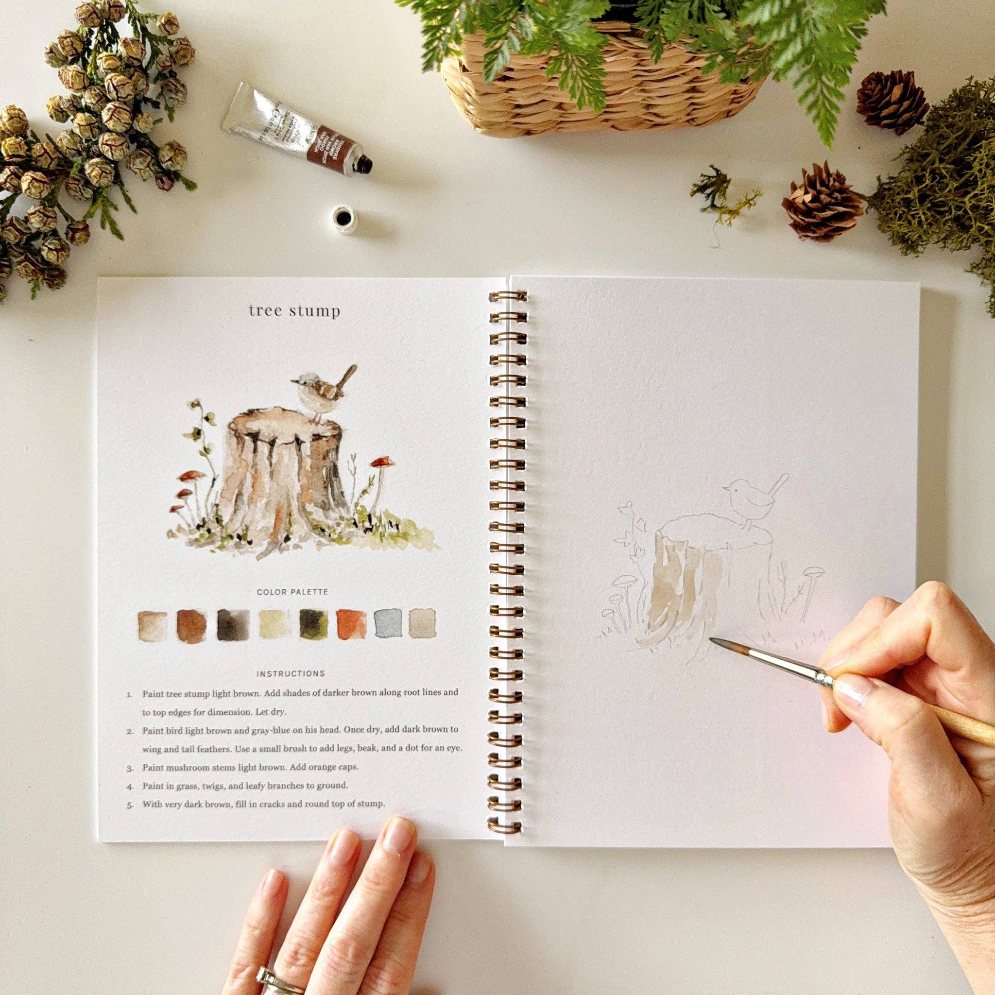 Woodland watercolor workbook - Dear John