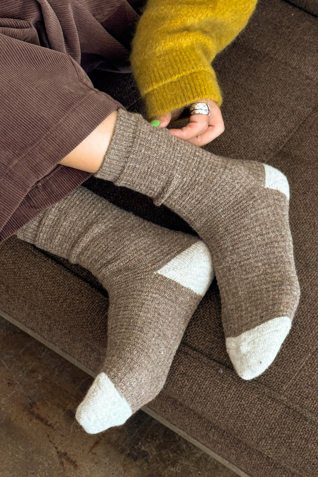 Wool Waffled Socks - Dear John